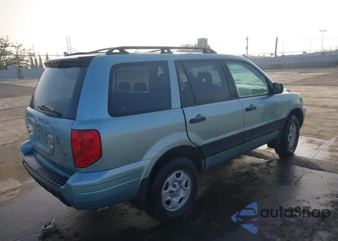 2003 Honda Pilot Lx from USA, damaged, VIN 2HKYF18153H510663